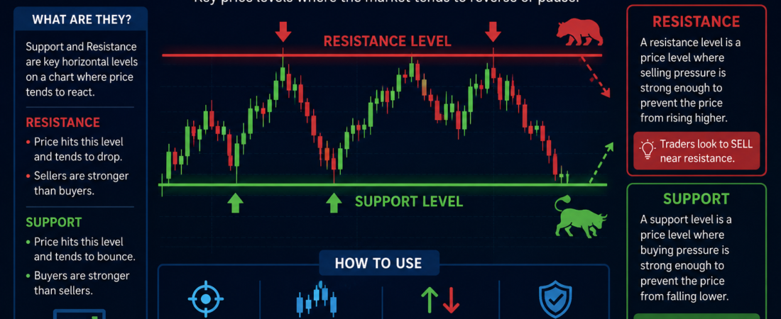 Support and Resistance in Forex Trading for Beginners: A Complete Step-by-Step Guide