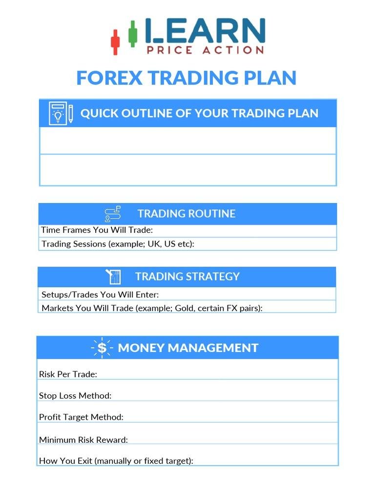 How to Create Your First Forex Trading Plan: A Step-by-Step Guide for Beginners (2026)