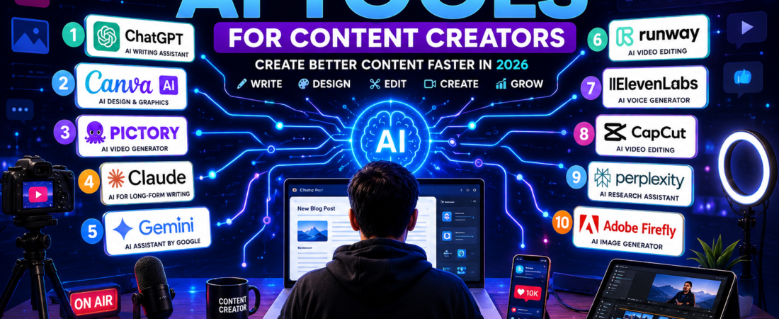 10 Best AI Tools for Content Creators in 2026 (Create Better Content Faster)