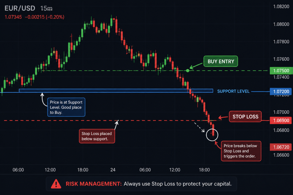 How a Stop Loss Works in Forex Trading